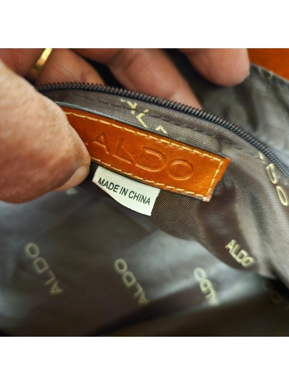 Aldo Caramel Hobo Shoulder Bag - Picture 10 of 14